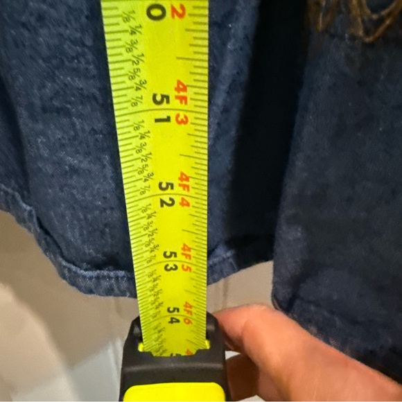 Lapis Blue Denim Maxi Dress Cottage Core - Picture 7 of 8